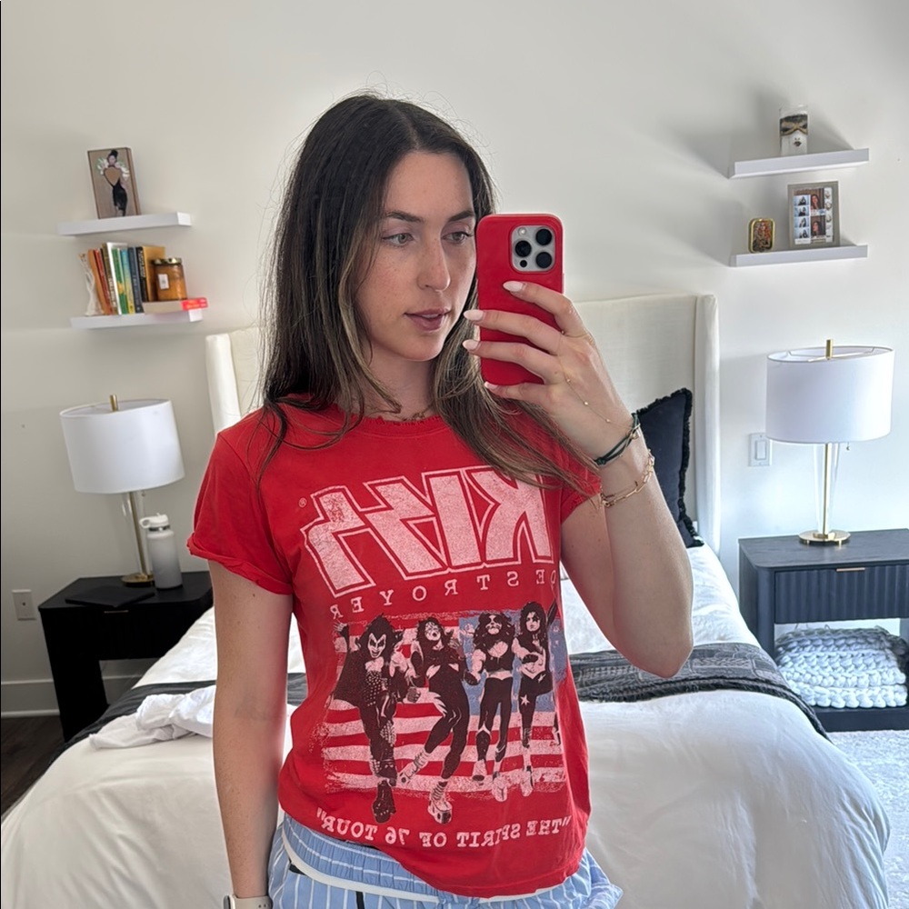 Red KISS Destroyer Women's T-Shirt